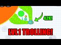 TROLLING MACRO HACKERS *LVL1 FAKE AFK*!! Agar.io Mobile - REVENGE TROLL - VIDEO SKIN HACK - AGARIO