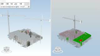 4D Planning for New Zealand Mall   Two Scenarios Comparsion using SYNCHRO