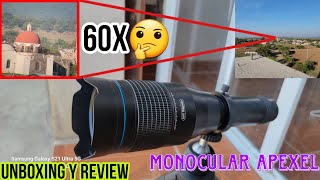 Monocular Apexel 60x | Unboxing y Review ✅️ El mejor 🤔