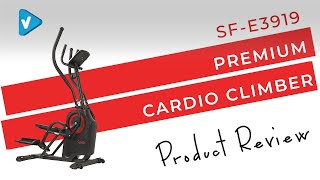 #SunnyHealthFitness Guide: Fitness Trainer Reviews Premium Cardio Climber SF-E3919