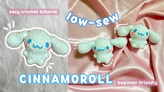 ｡*☆ easy crochet cinnamoroll // cute bunny crochet // easy beginner friendly // slow steps