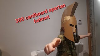 HOW TO MAKE - DIY AWESOME 300 SPARTAN HELMET - CARDBOARD AND HOT GLUE ONLY!