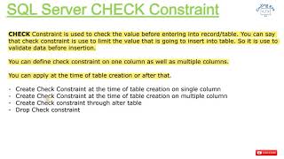 Chapter16 - Check Constraint in SQL Server | Coding Era