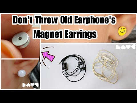 How To Make Magnet Earrings Out Of Waste | Piercing not require | Best out of waste How To Make Magnet Earrings Out Of Waste | Piercing not require | Best out of waste