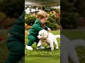 cute baby dancing with little puppy puppy cutebaby dancing