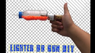 How to make a Bb Gun out of a lighter DIY Tutorial
