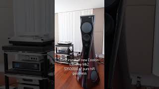 First install of $350,000 pair of loudspeakers from Estelon #hifi #luxury