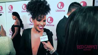 Kellee Stewart interviewed at Lifetime's Love By The 10th Date Premiere Event #lifetimetv
