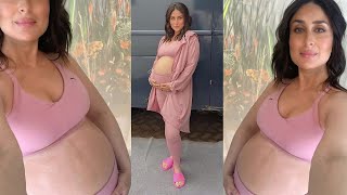 Kareena Kapoor Khan Flaunting Her Baby Bump | Kareena Kapoor Pregnancy Puma Photoshoot