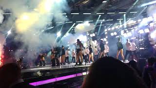 CNCO & Little Mix - Reggaeton Lento Remix live at the Xfactor finals 2017