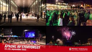 Åpning av Stortorget 11. - 13. september 2014