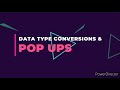 Type Conversions in JavaScript and in-built Popups | #3 JavaScript Tutorial Codefreak