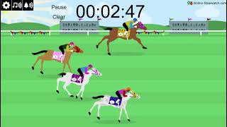 5 minute horse race timer
