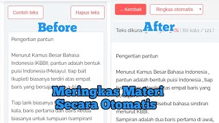 Cara Meringkas/Merangkum Materi Secara Otomatis