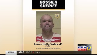 Man booked into Bossier Max for alleged rape of victim under 13