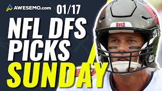 NFL DFS PICKS: DIVISIONAL ROUND SUNDAY SLATE TOP PLAYS DRAFTKINGS & FANDUEL DAILY FANTASY 1/17