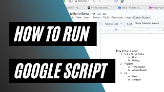 How to Run Your First Google Apps Script: Editor, Triggers, and UI Options Explained