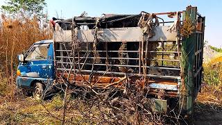 Abandoned Cattle Truck Rescued From Terrible Fire, Restored Extremely Rotten Car, Самая гнилая тачка