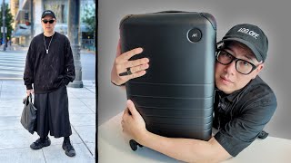 Monos Hybrid Carry On: Pack with me for a 7-day trip! 🖤 [all black avant garde minimalist fashion]