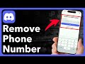 How To Remove Phone Number From Discord Account