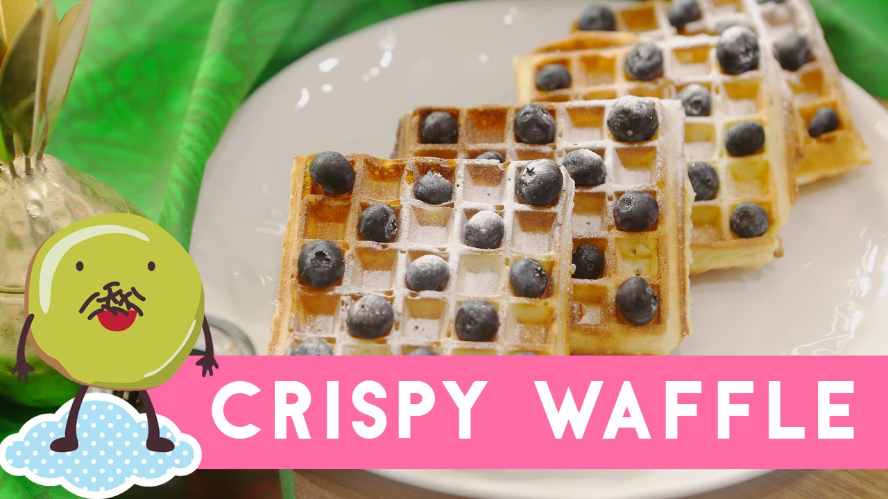 Resep Crispy Waffle Youtube