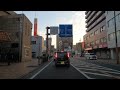 4k drive front car window video kitakyusyu city at dusk u0026 mt. sarakura night view