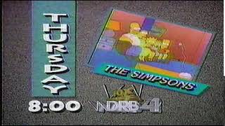The Simpsons on WDRB FOX 41 Louisville KY Promo (1992)