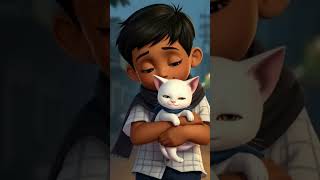 A Boy Helping a Street Cat | Heartwarming AI-Animated Short Story