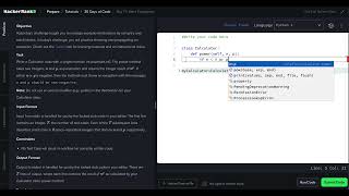 HackerRank Python 30 Days of Code - Day 17: More Exceptions