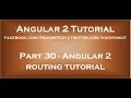 Angular 2 routing tutorial