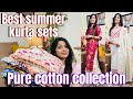 Latest summer kurta set haul 👗 | Pure Cotton collection | fashion fusions