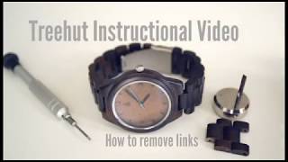 Treehut Wooden Watches | How to resize your Treehut Watch | Tutorial