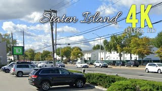 [4K] Raw Video - Driving on Staten Island - Expressway, Victory Blvd, Richmond Ave - NYC Boroughs