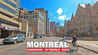 Sherbrooke Street Downtown Montreal QC Canada May 2020