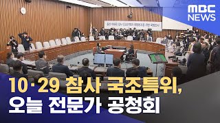 10·29 참사 국조특위, 오늘 전문가 공청회 (2023.01.10/930MBC뉴스)