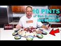 Eating 10 Pints of Ben & Jerry's Ice-cream | 10 lbs (4.5kg) | 14,000+ calories