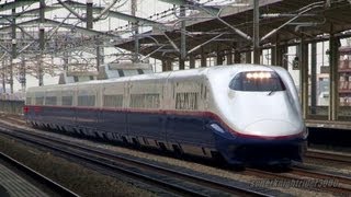 JR東日本 E2系新幹線N3編成 あさま520号 熊谷駅通過 2013.3