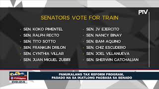 Panukalang tax reform program, pasado na sa ikatlong pagbasa sa Senado