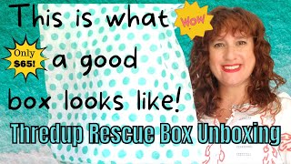 FANTASTIC! ~ Thredup Rescue Box Unboxing ~$65 Women's Mixed Clothing Rescue Reject Mystery Box