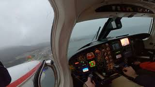 Piper Cheyenne II , instrument approach in Puerto Williams Chile