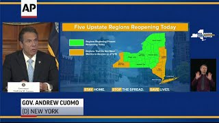 NY opens 5 regions; beaches set for Memorial Day