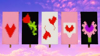 Valentine's Day Minecraft Banners Tutorial!