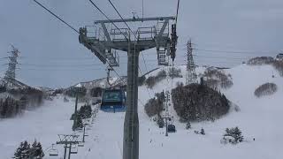 苗場スキー場　B. プリンス第2ゴンドラ　Prince No.2 Gondola, Naeba Ski Resort, Niigata, Japan