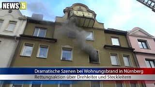 18.01.2017 ( N ) Dramatische Szenen bei Wohnungsbrand in Nürnberg