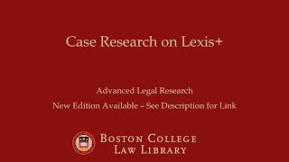 Case Research on Lexis+