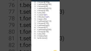 Netflix logo using python turtle #python #pythonturtle