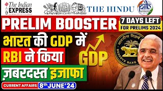 8 June Current Affairs | Today Hindu Newspaper | Daily Current Affairs | 8 June  2024 | OnlyIAS