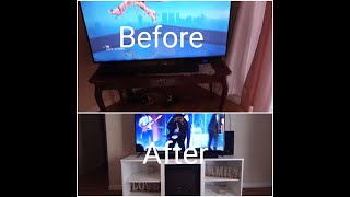 Fireplace TV Stand Upgrade