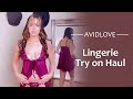 Sweet Babydoll Lingerie Try on Haul | Avidlove ft. Abigail Joy