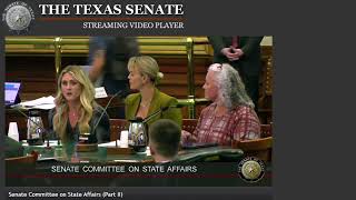 Riley Gaines Testimony - Senate Committee on State Affairs